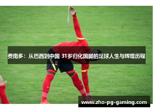 费南多:从巴西到中国 31岁归化国脚的足球人生与辉煌历程 费南多:从巴西到中国 31岁归化国脚的足球人生与辉煌历程